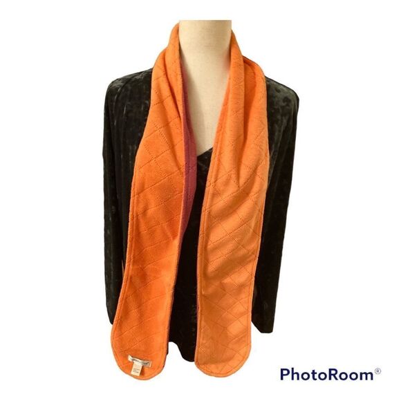 Coldwater Creek Orange and Dark Pink Scarf NWT - Picture 2 of 8